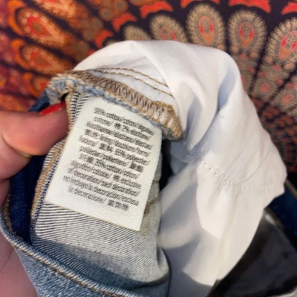 Victorias Secret PINK Denim short Shorts Cut off 12 Fray Daisy Dukes Blue - Picture 6 of 7